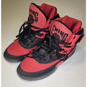 Patrick Ewing Athletics Ewing 33 Hi Black/Red Basketball Shoes Size 10.5
